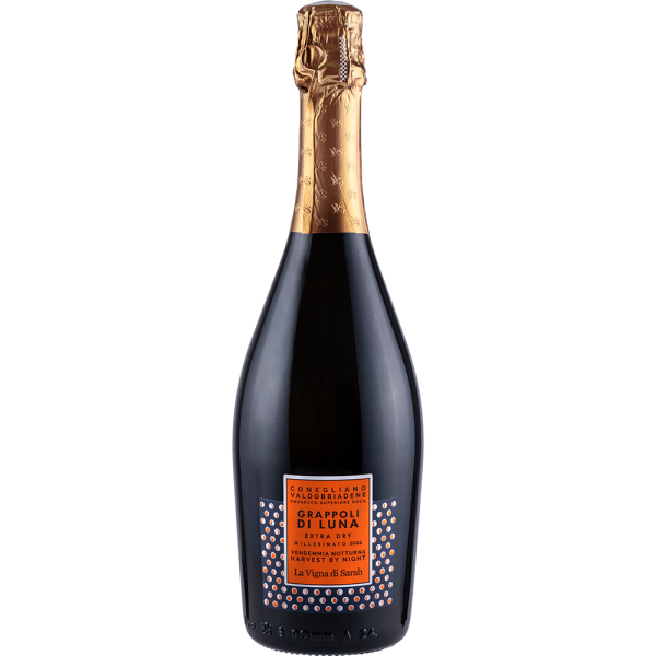 PROSECCO SUPERIORE CONEGLIANO VALDOBBIADENE GRAPPOLI DI LUNA EXTRA BRUT VENDEMMIA NOTTURNA LA VIGNA DI SARAH V25