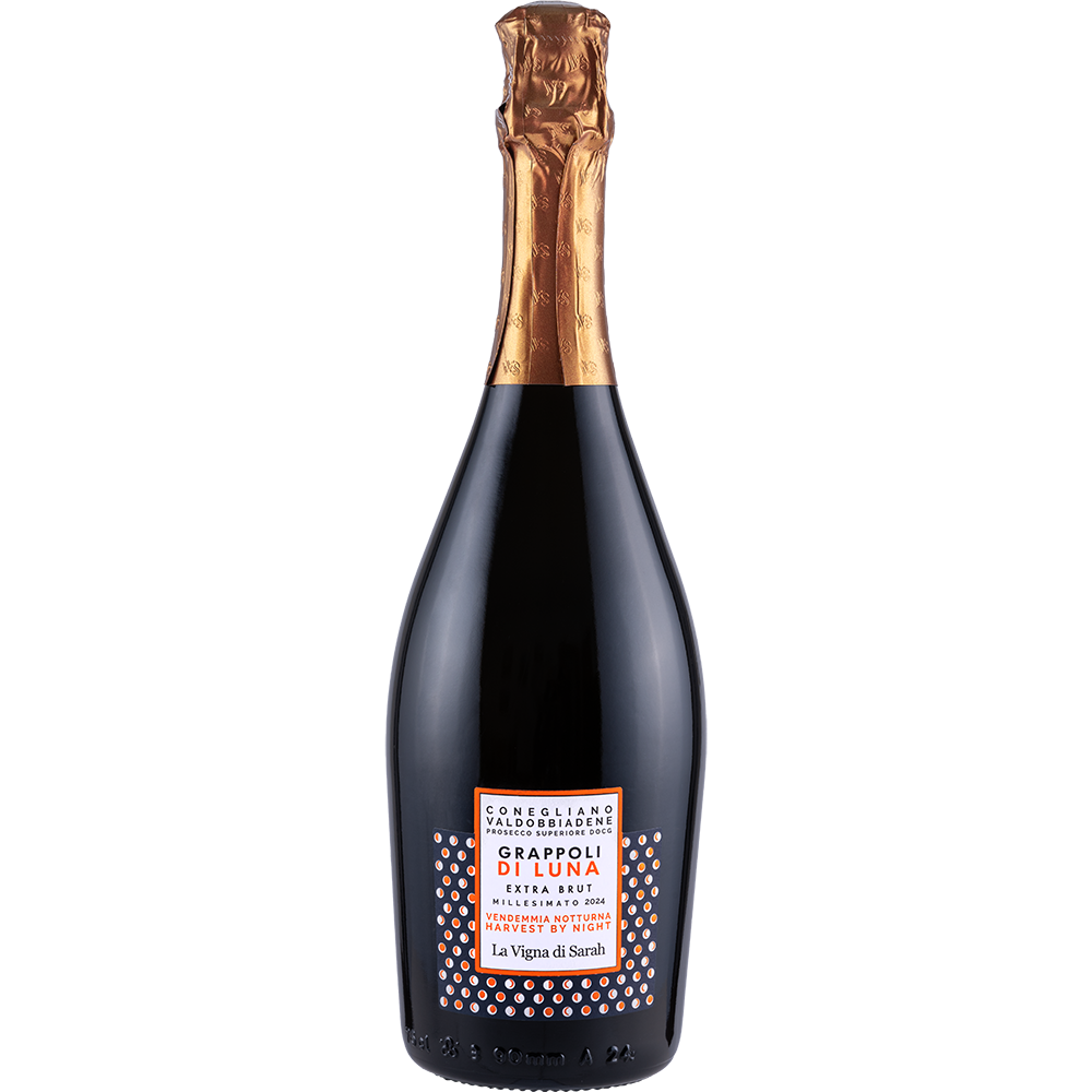 PROSECCO SUPERIORE CONEGLIANO VALDOBBIADENE GRAPPOLI DI LUNA EXTRA BRUT VENDEMMIA NOTTURNA LA VIGNA DI SARAH