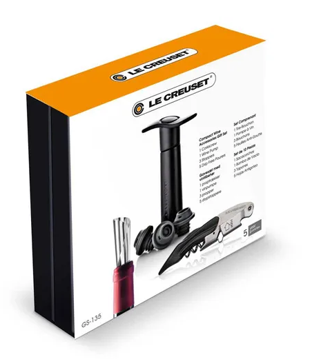 SET REGALO CAVATAPPI – POMPETTA – SALVAGOCCIA LE CREUSET GS 135