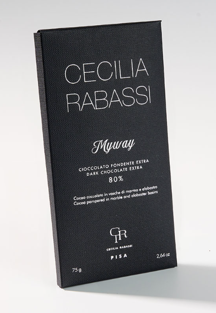 MYWAY CIOCCOLATO EXTRA FONDENTE 80% CECILIA RABASSI GR 75