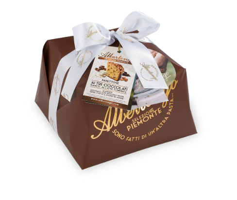 PANETTONE ALBERTENGO SELEZIONE PIEMONTE AI 3 CIOCCOLATI PI04CSP KG 1